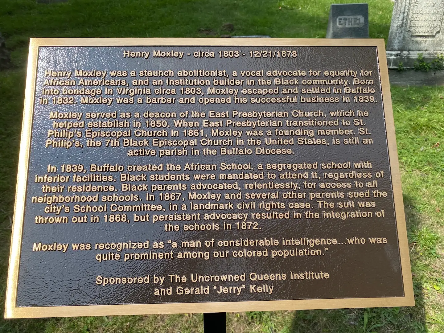Henry Moxley Marker