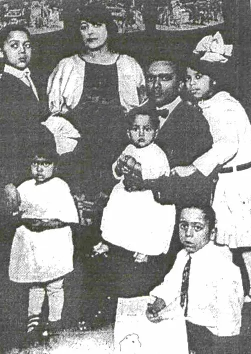Smitherman family after fleeing Tulsa.