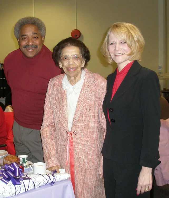 Mrs. Noles, son Tyrone and friend, attending 2011 Noles Scholarship Breakfast at Roswell Park Cancer Institute.