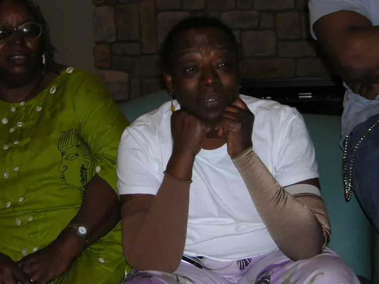  Mary Alice on a visit to Hospice.  Mary Alice was deeply loved and revered by a whole host of people.