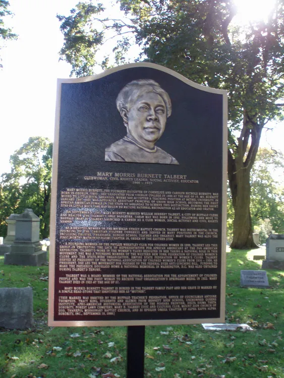 Talbert Memorial Grave Marker - Forest Lawn Cemetery - Funded, in part by Uncrowned Queens Institute.