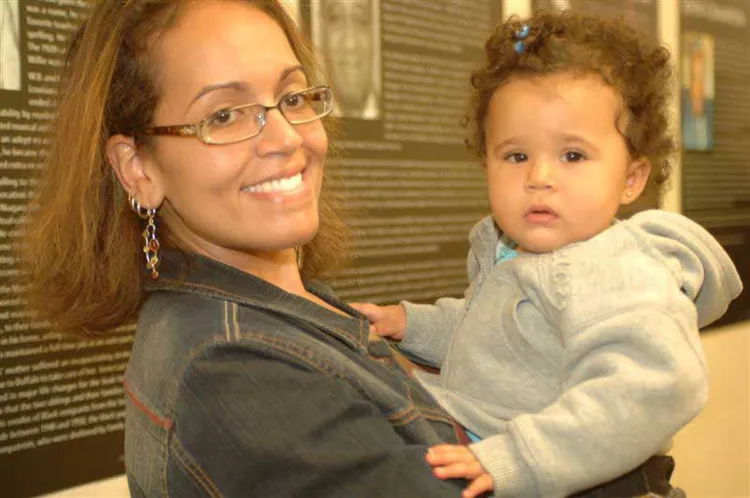 Alanna and Naia Marrow, grand daughter and great grand daughter of Clara Seals.