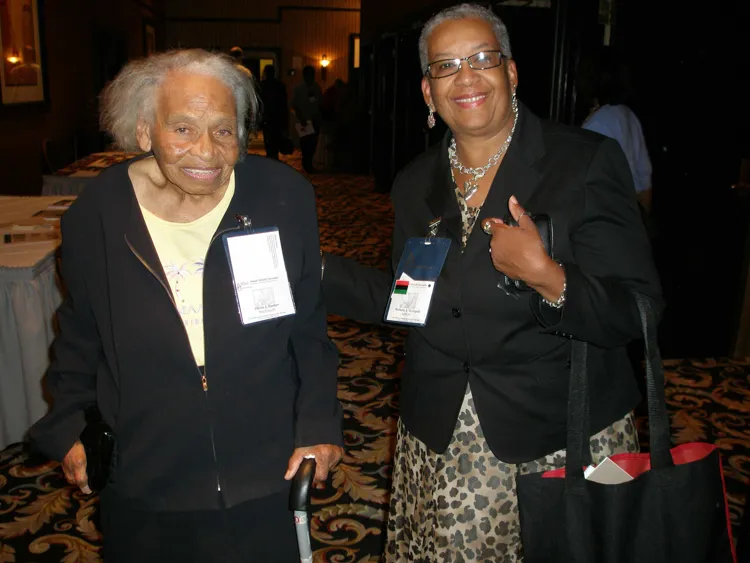 Olivia Hooker with Barbara Nevergold at ASALH Conference.