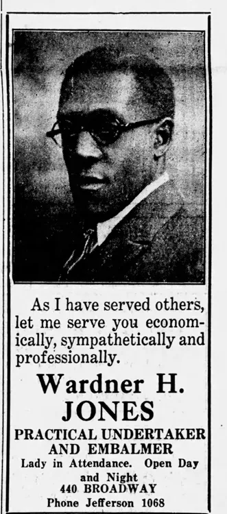 Ad for funeral home