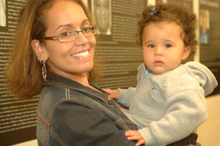Barbara's daughter Alanna and granddaughter, Naia