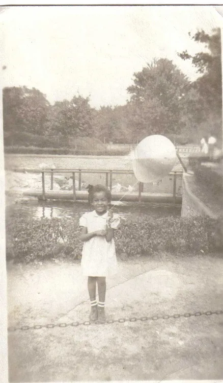 Barbara at the Buffalo zoo, 1949 - photo taken by her father, Rev. W.B. Seals