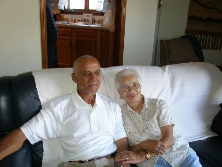Dokey with sister, Millie in Buffalo, 2009