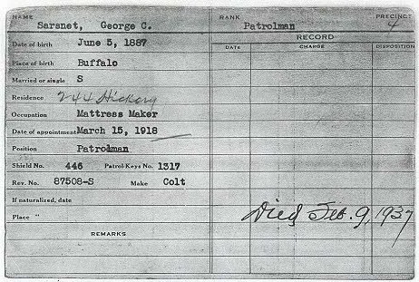 Official police registration card.