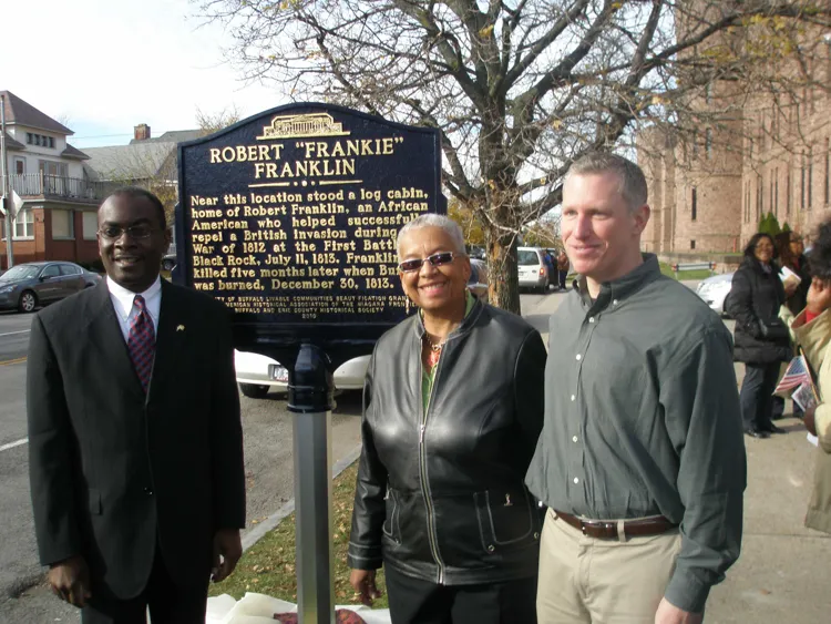 Mayor Brown, Dr. Barbara Nevergold and Chris Brown.